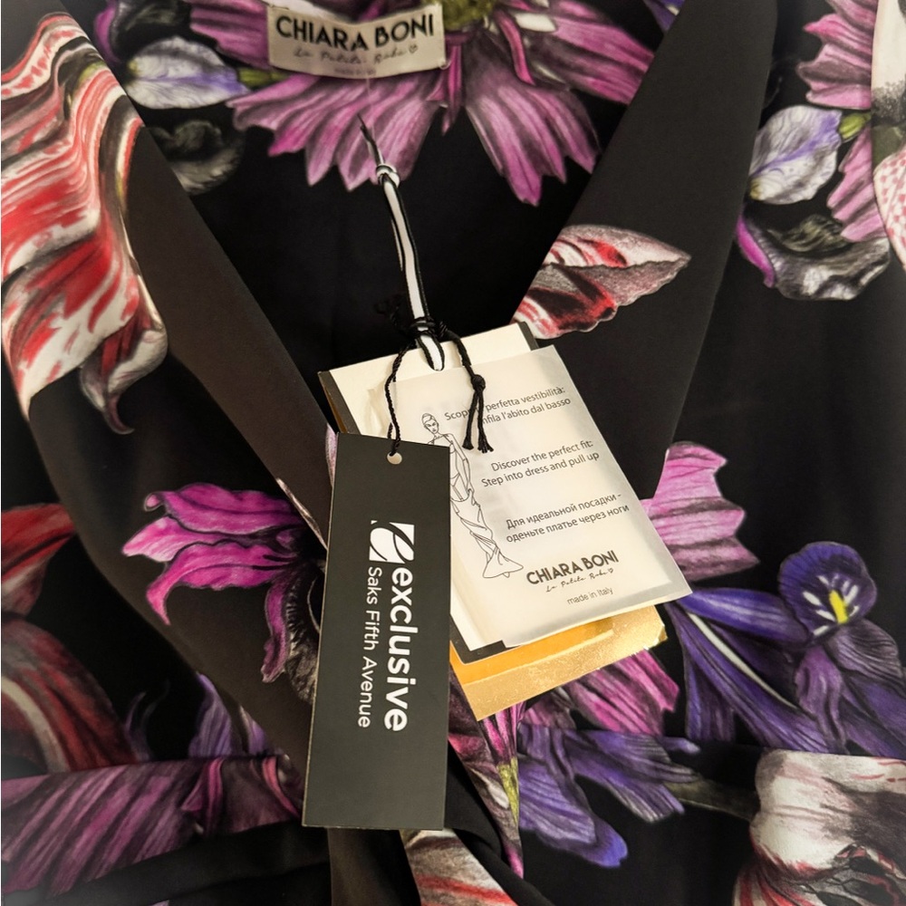 Chiara Boni La Petite Robe Floral Print Sheath Dress NWT Size 44 (US 8) - Picture 5 of 8